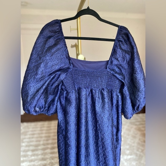 NWT Anthropologie Romantic Dress Puff Sleeve Cottagecore Wedding Date Spring - Picture 5 of 9